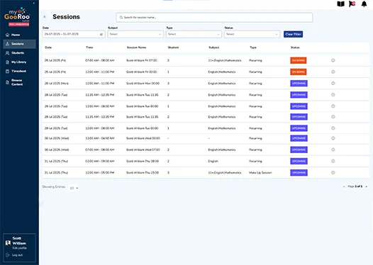 mygooroo app interface